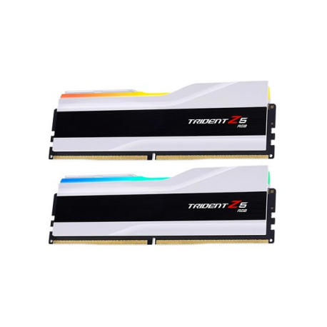 G.Skill Trident Z5 RGB - DDR5 - kit - 64 GB: 2 x 32 GB - DIMM 288-pin - 6000 MHz / PC5-48000 - CL30 - 1.4 V - unbuffered - on-die ECC - matt white - 1