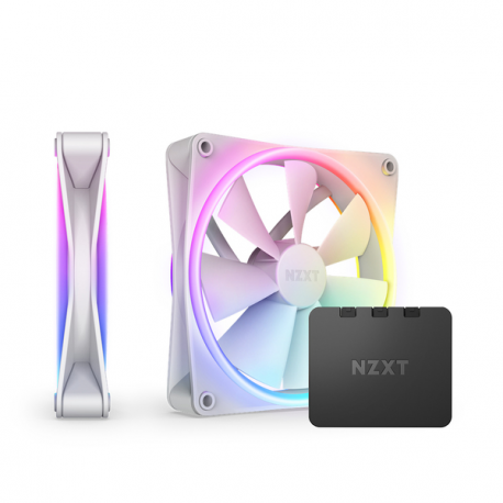 NZXT F Series F140 RGB DUO Twin Pack - Case fan - 140 mm - white - 0