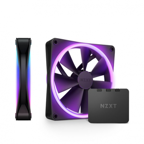 NZXT F Series F140 RGB DUO - Case fan - 140 mm - black - 0