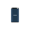 Transcend ESD410C - SSD - encrypted - 4 TB - external (portable) - USB (USB-C connector) - 256-bit AES - dark blue