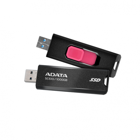 ADATA SC610 - USB flash drive - 1 TB - USB 3.2 Gen 2 - black - 10