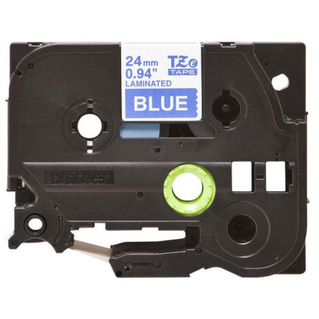 Brother TZe-555 - White on blue - Roll (2.4 cm x 8 m) 1 cassette(s) laminated tape - for Brother PT-D600; P-Touch PT-D800, P900, P950; P-Touch Cube Plus PT-P710 - 0