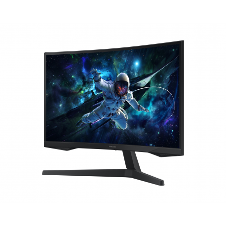 Samsung Odyssey G5 S27CG552EU - G55C Series - LED monitor - gaming - curved - 27" - 2560 x 1440 QHD @ 165 Hz - VA - 300 cd / m² - 2500:1 - HDR10 - 1 ms - HDMI, DisplayPort - black - 3