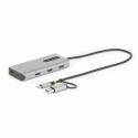 StarTech.com USB-C Multiport Adapter w / Attached USB-C to USB-A Dongle, Dual HDMI (4K30Hz / 1080p60Hz), 3x USB-A, Mini Laptop Docking Station, Travel Dock, 1.3ft / 40cm Cable - Dual Display M1 / M2 MacBook / Windows / Chrome (167B-USBC-MULTIPORT) - Docking station - USB-C / USB 3.2 Gen 1 - 2 x HDMI