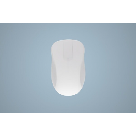 CHERRY AK-PMH21 - Mouse - ergonomic - washable - optical - 3 buttons - wireless - 2.4 GHz - USB wireless receiver - white - 1