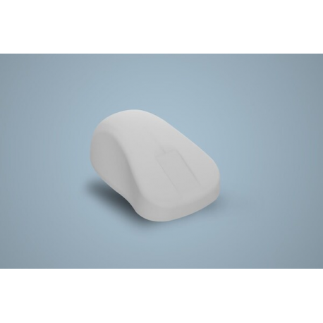 CHERRY AK-PMH21 - Mouse - ergonomic - washable - optical - 3 buttons - wireless - 2.4 GHz - USB wireless receiver - white - 2