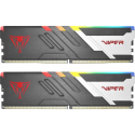Patriot Viper Venom RGB DDR5 series - DDR5 - kit - 64 GB: 2 x 32 GB - DIMM 288-pin - 5200 MHz  /  PC5-41600 - CL40 - unbuffered - on-die ECC - silver, red, matte black