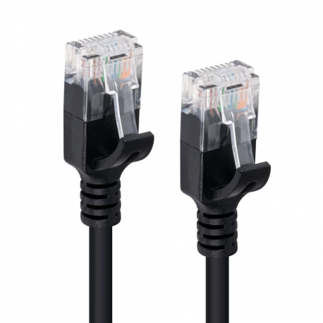 U/UTP CAT6 0.5M Black Slim - 1