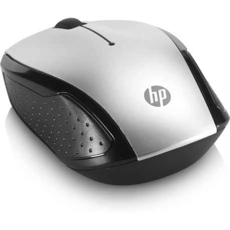HP 200 - Mouse - right and left-handed - optical - wireless - 2.4 GHz - USB wireless receiver - silver - for OMEN by HP Laptop 16; Chromebook 14; Pavilion TP01; Spectre x360 Laptop - 2