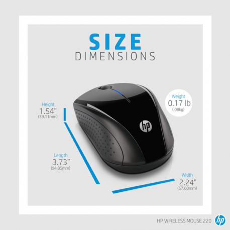 HP Wireless Mouse 220 - mouse - 5