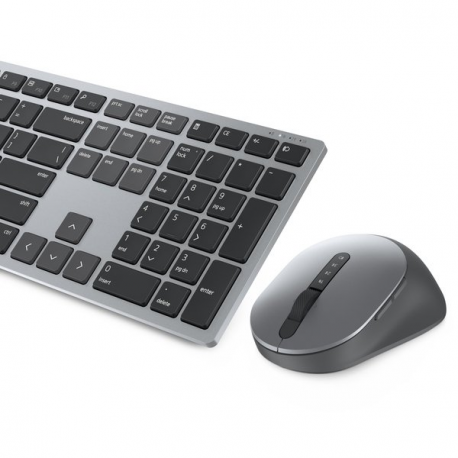Dell Premier Multi-Device KM7321W - Keyboard and mouse set - wireless - 2.4 GHz, Bluetooth 5.0 - QWERTY - Spanish - titan grey - 5