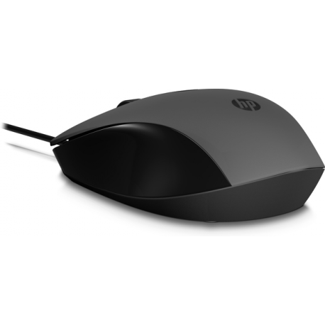 HP 150 - Mouse - right and left-handed - optical - wired - USB - black - for OMEN by HP Laptop 16; Victus by HP Laptop 16; Laptop 15, 17; Pavilion Plus Laptop 14 - 2