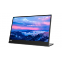 Lenovo L152 - LED monitor - 15.6" - portable - 1920 x 1080 Full HD (1080p) - IPS - 250 cd / m² - 1000:1 - 6 ms - 2xUSB-C - raven black