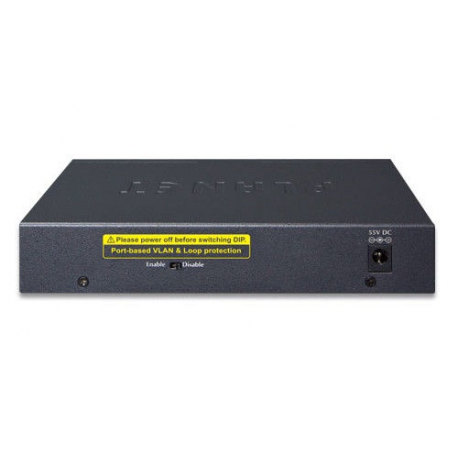 PLANET GSD-604HP - Switch - 4 x 10/100/1000 (PoE+) + 2 x 10/100/1000 (uplink) - desktop - PoE+ (55 W) - 2