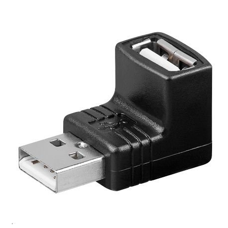 MicroConnect USB 2.0 - USB adapter - USB (F) to USB (M) - 90° connector - 0