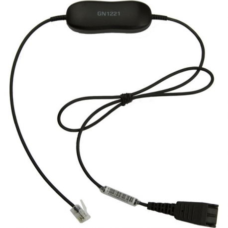 Jabra GN1221 Sound Limiter - Headset cable - RJ-9 male to Quick Disconnect - 80 cm - 0