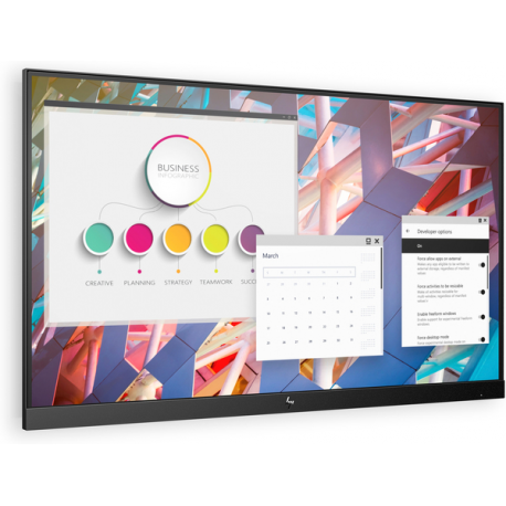 HP E24 G4 - No Stand - E-Series - LED monitor - 24" (23.8" viewable) - 1920 x 1080 Full HD (1080p) @ 60 Hz - IPS - 250 cd / m² - 1000:1 - 5 ms - HDMI, VGA, DisplayPort - black - 3