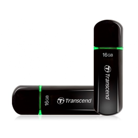 Transcend JetFlash 600 - USB flash drive - 16 GB - USB 2.0 - green - 0