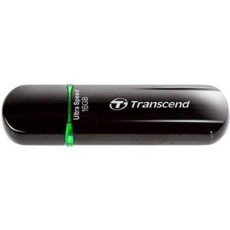 Transcend JetFlash 600 - USB flash drive - 16 GB - USB 2.0 - green - 3