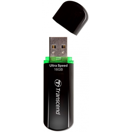 Transcend JetFlash 600 - USB flash drive - 16 GB - USB 2.0 - green - 4