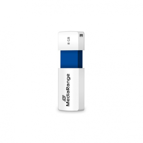 MediaRange - USB flash drive - 8 GB - USB 2.0 - white, blue - 0