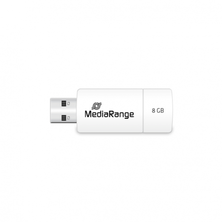 MediaRange - USB flash drive - 8 GB - USB 2.0 - white, blue - 1