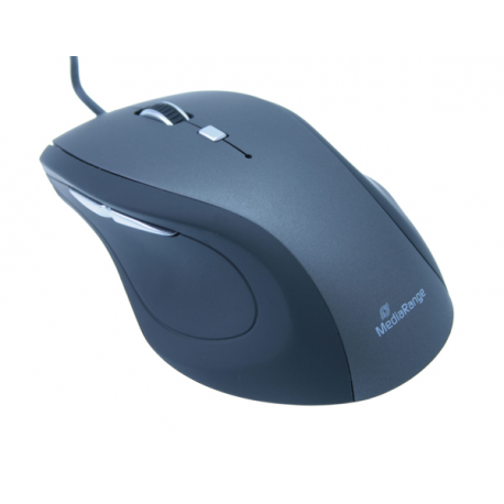 MediaRange - Mouse - optical - 5 buttons - wired - USB - 0