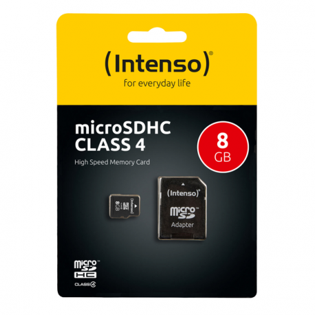 Intenso - Flash memory card - 8 GB - SDHC - 3