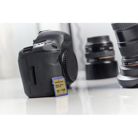 Intenso Premium - Flash memory card - 128 GB - UHS Class 1 / Class10 - SDXC UHS-I - 2