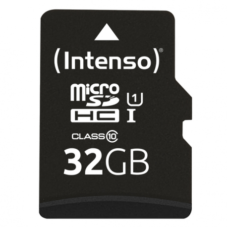 Intenso Premium - Flash memory card (microSDHC to SD adapter included) - 32 GB - UHS Class 1 / Class10 - microSDHC UHS-I - 0