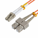 MicroConnect - Network cable - LC/UPC multi-mode (M) to SC/UPC multi-mode (M) - 1 m - fibre optic - 62.5 / 125 micron - OM1
