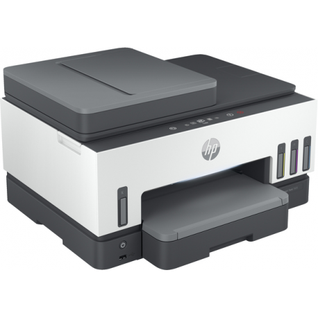 HP Smart Tank 7605 All-in-One - Multifunction printer - colour - ink-jet - refillable - Letter A (216 x 279 mm) / A4 (210 x 297 mm) (original) - A4 / Legal (media) - up to 13 ppm (copying) - up to 15 ppm (printing) - 250 sheets - USB 2.0, Wi-Fi(n), Bluetooth - 17