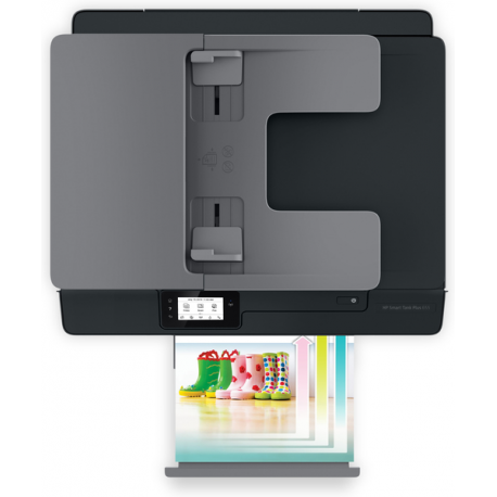 HP Smart Tank Plus 655 Wireless All-in-One - Multifunction printer - colour - ink-jet - refillable - Legal (216 x 356 mm) (original) - A4 / Legal (media) - up to 10 ppm (copying) - up to 11 ppm (printing) - 100 sheets - 33.6 Kbps - USB 2.0, Wi-Fi(n), Bluetooth - 15