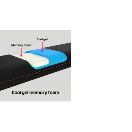 HyperX - Keyboard wrist rest - tenkeyless - black - for Victus by HP Laptop 16; Laptop 15, 15s, 17; Pavilion Plus Laptop 14 - 2