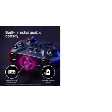 HyperX Clutch - Gamepad - wireless - Bluetooth - black - for PC, Android - 10