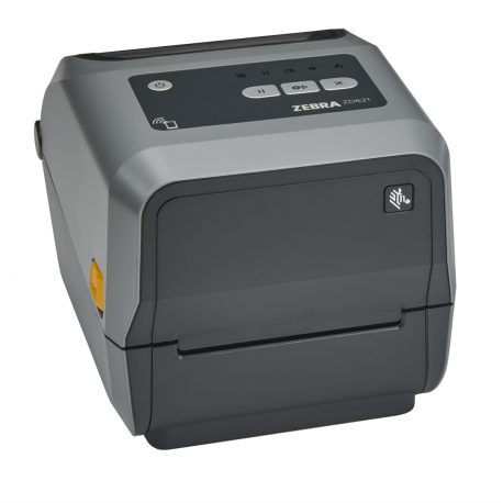 Zebra ZD621t - Label printer - thermal transfer - Roll (11.8 cm) - 300 dpi - up to 152 mm / sec - USB 2.0, LAN, serial, USB host, NFC, Bluetooth LE - grey - 0