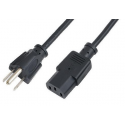 2direct - Power cable - IEC 60320 C13 to NEMA 5-15P (M) - AC 110 V - 1.8 m - molded - black