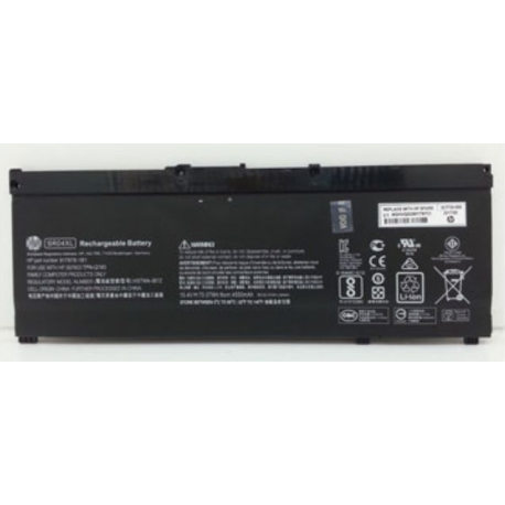 HP - Laptop battery - lithium - 4-cell - 4.55 Ah - 70 Wh - for Pavilion Gaming 15; ZBook 15v G5 - 0