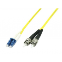 MicroConnect - Network cable - LC / PC single-mode (M) to ST / PC single-mode (M) - 10 m - fibre optic - 9  /  125 micron - OS1 - yellow