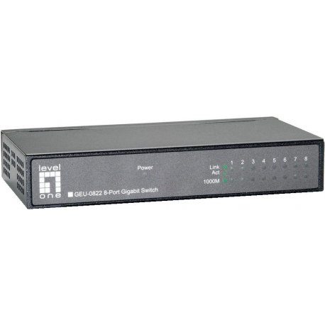LevelOne GEU-0822 - Switch - 8 x 10 / 100 / 1000 - desktop - 0