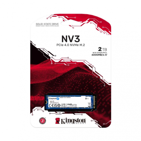 Kingston NV3 - SSD - 2 TB - internal - M.2 2280 - PCIe 4.0 x4 (NVMe) - 0