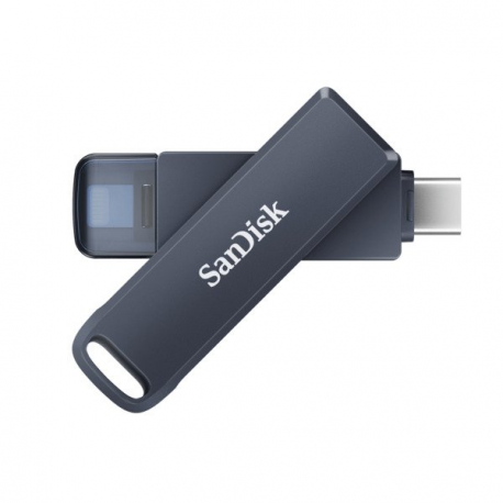 SanDisk Phone Drive - USB flash drive - 64 GB - USB-C / Lightning - metallic sky - 0