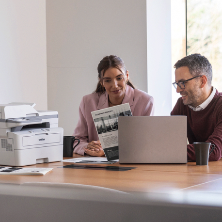 Brother MFC-L2960DW - Multifunction printer - B / W - laser - Letter A (216 x 279 mm) / A4 (210 x 297 mm) (original) - A4 / Legal (media) - up to 34 ppm (copying) - up to 34 ppm (printing) - 250 sheets - 33.6 Kbps - LAN, Wi-Fi(n), USB 2.0 - 4