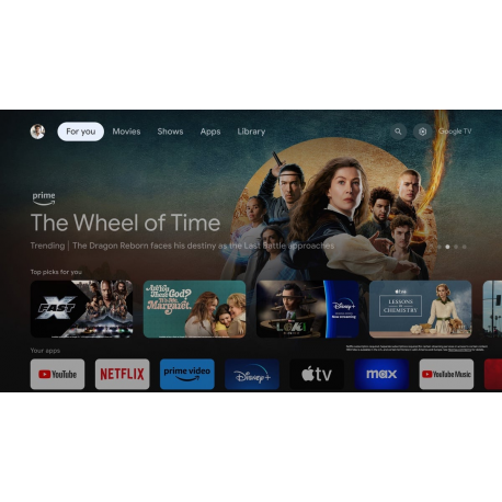 Philips 55PUS7409 - 55" Diagonal Class LED-backlit LCD TV - Smart TV - Google TV - 4K UHD (2160p) 3840 x 2160 - HDR - matte black - 5