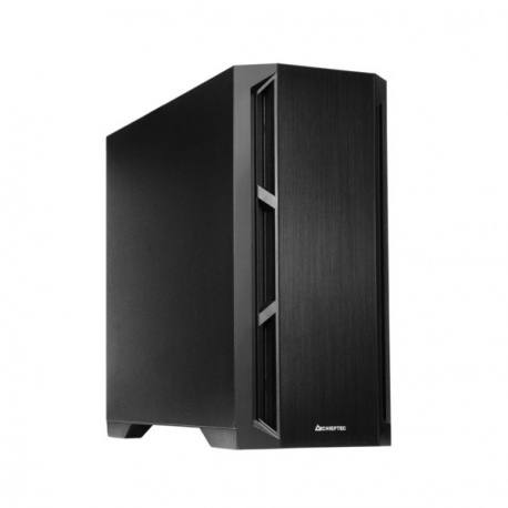 Chieftec Apex Q - Tower - extended ATX - no power supply (ATX) - black - USB / Audio - 21