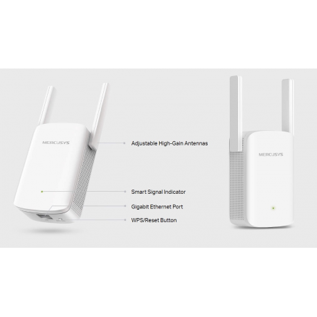 Mercusys ME60X V1 - Wi-Fi range extender - 1GbE - Wi-Fi 6 - 2.4 GHz, 5 GHz - 3
