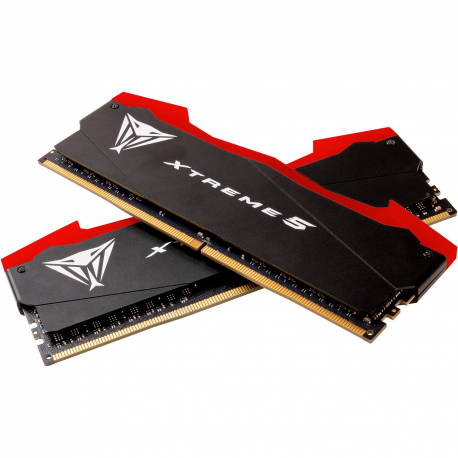 Patriot Viper Xtreme 5 - DDR5 - kit - 48 GB: 2 x 24 GB - DIMM 288-pin - 4100 MHz / PC5-65600 - CL38 - 1.45 V - unbuffered - on-die ECC - matte black, white, red - 2