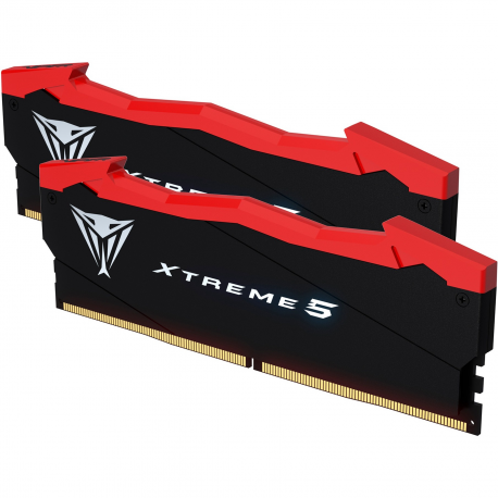 Patriot Viper Xtreme 5 - DDR5 - kit - 48 GB: 2 x 24 GB - DIMM 288-pin - 4100 MHz / PC5-65600 - CL38 - 1.45 V - unbuffered - on-die ECC - matte black, white, red - 3