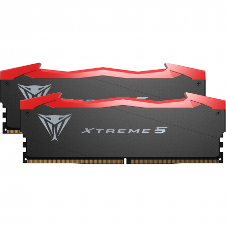 Patriot Viper Xtreme 5 - DDR5 - kit - 48 GB: 2 x 24 GB - DIMM 288-pin - 4100 MHz / PC5-65600 - CL38 - 1.45 V - unbuffered - on-die ECC - matte black, white, red - 4
