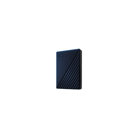 WD My Passport for Mac WDBK6C0060BBL - Hard drive - encrypted - 6 TB - external (portable) - USB 3.2 Gen 1 - 256-bit AES - blue - 1